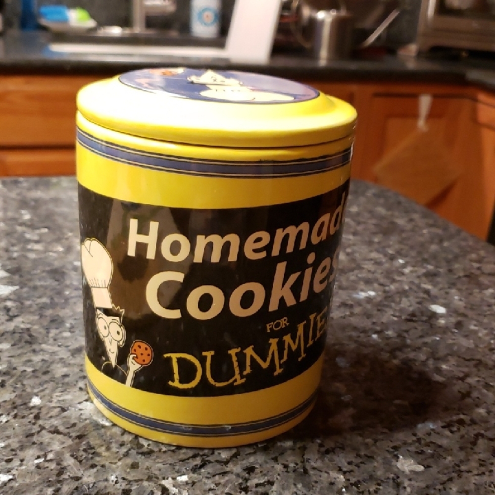 Yellow and Black Cookie Jar
